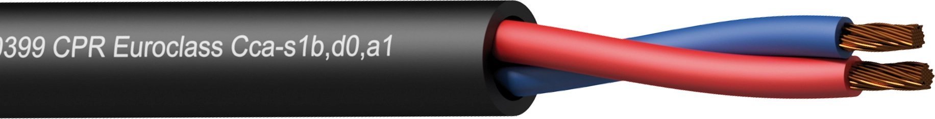 Procab CLS225-CCA/3 Loudspeaker cable - 2 x 2.5 mm? - 13 AWG - EN50399 CPR Euroclass Cca-s1b,d0