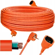 Kable - PRZEDŁUŻACZ 50m OGRODOWY BUDOWLANY GRUBY MOCNY 50m KABEL MIEDŹIANY 3x 2.5 - miniaturka - grafika 1