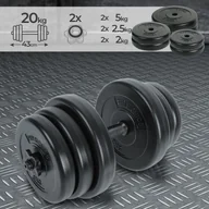 Hantle i ciężarki - PHYSIONICS  Zestaw hantli 20 kg - miniaturka - grafika 1