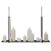 Pozostałe ozdoby ogrodowe - Boltze Półka wisząca na łańcuchach wys 54 cm DD.2714 - miniaturka - grafika 1