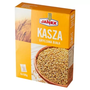 Janex Kasza gryczana biała 400 g (4 x 100 g) - Kasza - miniaturka - grafika 1