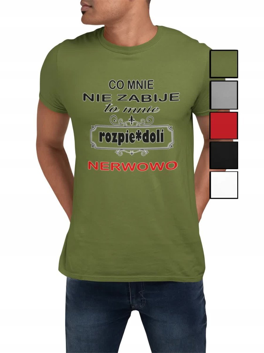 Koszulka T-Shirt Męska Prezent Dla Niego Walentynki Śmieszne Napisy - M