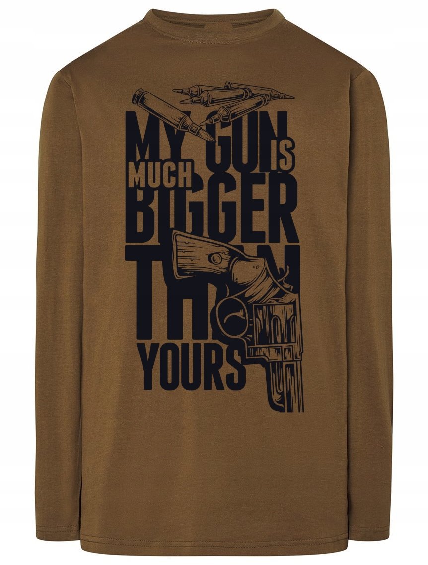 Longsleeve męski nadruk Pistolety Rozm.4XL