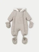 Kombinezony dla dzieci - Mayoral Kombinezon zimowy 2620 Beżowy Regular Fit - miniaturka - grafika 1