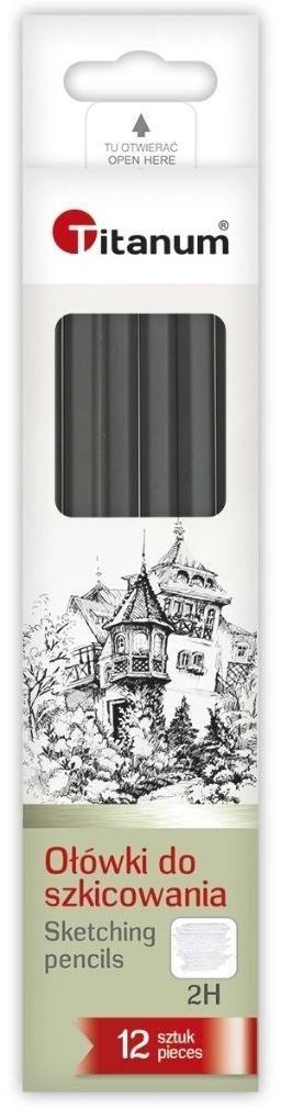 Ołówki do szkicowania 2H 12szt