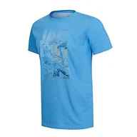 Koszulki męskie - Jack Wolfskin Męska koszulka Atlantic Ocean, wave blue, S - miniaturka - grafika 1