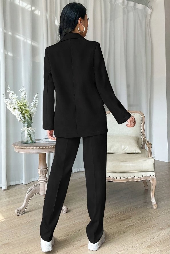 SHEIN SPODNIE DAMSKIE CZARNE ELEGANCKIE L/XL VTI