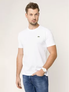 Koszulki męskie - Lacoste T-Shirt TH7618 Biały Regular Fit - grafika 1
