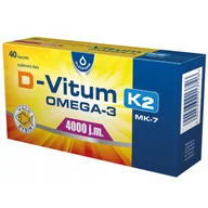 Witaminy i minerały - D-Vitum 4000 j.m. K2 MK-7 Omega-3, 40 kapsułek - miniaturka - grafika 1