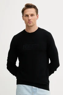 Guess sweter HARRISON męski kolor czarny lekki M5YR02 Z3FB1 - Swetry męskie - miniaturka - grafika 1