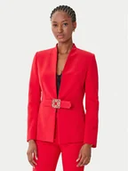 Marynarki i żakiety damskie - Rinascimento Marynarka CFC0126208003 Czerwony Slim Fit - miniaturka - grafika 1