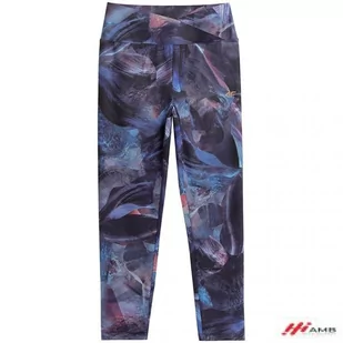 4F Legginsy H4Z21-SPDF017 Kolorowy Slim Fit - Spodnie damskie - miniaturka - grafika 1