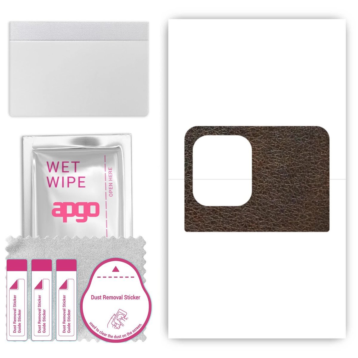 Folia naklejka skórka strukturalna na TYŁ do Oppo Find X3 Pro Lensman - Skóra Brązowa - apgo SKINS