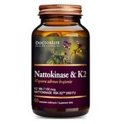 Suplementy naturalne - Doctor Life Doctor Life Nattokinase & K2 K2 Mk-7 100mg suplement diety 100 kapsułek - miniaturka - grafika 1