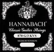 Struny gitarowe  - Hannabach Klassikgitarrensaiten G/3 Nylon umsponnen 877MT Medium Tension Aluminium umsponnen 652577 - miniaturka - grafika 1