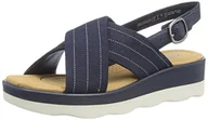 Sandały damskie - Clarks Clara Cove, Sandały Damskie, Granatowy, 41.5 EU - miniaturka - grafika 1
