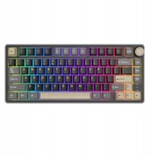 Klawiatury - Royal Kludge RK R75 RGB Phantom laidinė klaviatūra 75%, Hot-swap, Sidabrinis switches, US - miniaturka - grafika 1