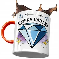 Kubki - Kubek Pomarańczowy Dla Córki Dzień Dziecka Prezent z Nadrukiem ze Zdjęciem + Opakowanie na prezent (wzór 03) - miniaturka - grafika 1