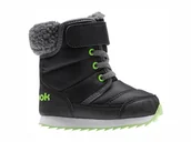 Buty dla dziewczynek - Buty dziecięce Reebok BS7782 SNOW PRIME Czarne - miniaturka - grafika 1
