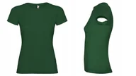 Koszulki i topy damskie - T-shirt Koszulka Damska MIĘKKA BAWEŁNA Roly JAMAICA 6627 ZIELONY Bottle M - miniaturka - grafika 1