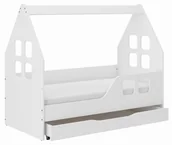 Łóżeczka i kojce - Łóżko dziecięce DOMEK z SZUFLADĄ 140x70 PRAWY - miniaturka - grafika 1