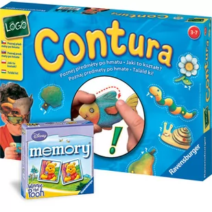 Ravensburger, gry logiczne Contura i Kubusiowe Memory - Gry planszowe - miniaturka - grafika 1