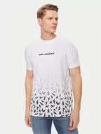 Koszulki męskie - KARL LAGERFELD T-Shirt 755033 542221 Biały Regular Fit - miniaturka - grafika 1