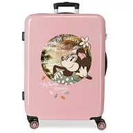Walizki - Disney Minnie The Sound of Nature Walizka średniej wielkości Różowy 48x68x26 cms Sztywne zapięcie z boku 70L 3 kg 4 koła Podwójne, Różowy, Talla única, średnia walizka - miniaturka - grafika 1