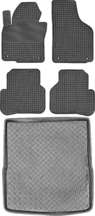 Volkswagen Passat B6 Kombi od 2005-2010r. Bagażnik MIX-PLAST 30007 + Dywaniki MAX-DYWANIK 805238 - Dywaniki samochodowe - miniaturka - grafika 1