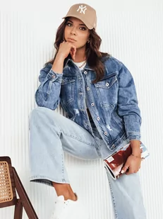 Kurtka damska jeansowa BILGON niebieska Dstreet TY4139-S/M - Kurtki damskie - miniaturka - grafika 1