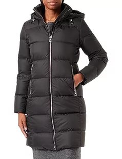 Marc O'Polo Kobiecy płaszcz, wypełniony kaptur, stójka, kieszenie na zamek błyskawiczny, czarny, 34 - Płaszcze damskie - miniaturka - grafika 1