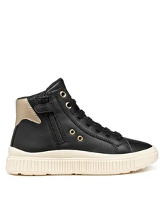 Geox Sneakersy J Laquinny J56M3A 000BC C0531 S Czarny - Buty dla dziewczynek - miniaturka - grafika 1