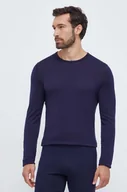 Bielizna sportowa męska - Icebreaker longsleeve funkcyjny Merino 260 Tech kolor granatowy - miniaturka - grafika 1