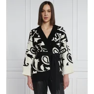 Swetry damskie - MAX&Co. Kardigan SIMBOLO | Regular Fit - miniaturka - grafika 1