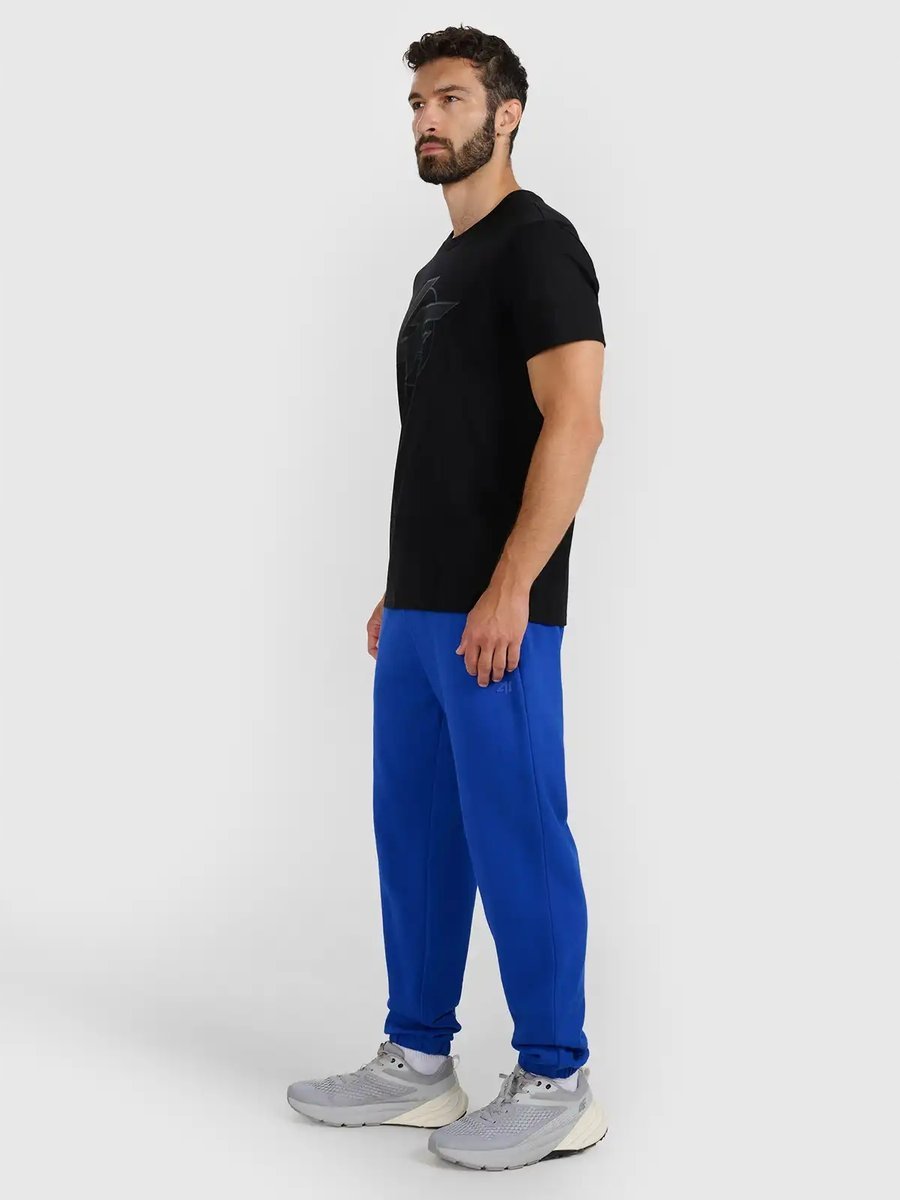 SPODNIE MĘSKIE DRESOWE 4F JOGGERY BAWEŁNIANE TTROM1272 AW25 M