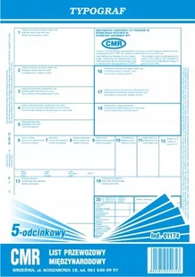 Typograf CMR 5-odcinkowy 01174 - Druki akcydensowe - miniaturka - grafika 2