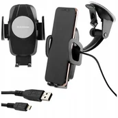 Uchwyty samochodowe do telefonów - Blashorn Uchwyt Samochodowy Z Ładowarką Indukcyjną - miniaturka - grafika 1