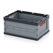 Pudła i pojemniki do przechowywania - AUER Skrzynka plastikowa bez wieka 600x400x270 mm FB 64/27 - miniaturka - grafika 1