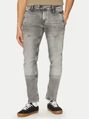 Spodnie męskie - G-Star Raw Jeansy Diver 3D D26465-D931 H095 Szary Slim Fit - miniaturka - grafika 1