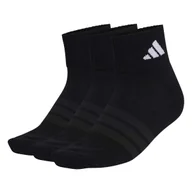 Skarpetki dla dzieci - Skarpetki adidas Cushioned Sportswear Ankle Socks 3 Pair Pack Black/Black/White M - miniaturka - grafika 1