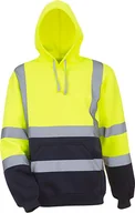 Bluzy męskie - YOKO Męska bluza z kapturem HVK05 Wielokolorowy Hi-Vis Żółty/Niebieski L - miniaturka - grafika 1