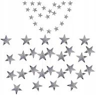 Dekoracje sali - Girlanda Baner Gwiazdki Srebrne Na Sylwestra 350Cm - miniaturka - grafika 1