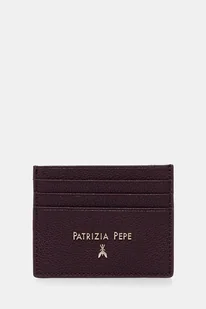 Patrizia Pepe etui na karty skórzane kolor fioletowy CQ7001 L001 - Portfele - miniaturka - grafika 1