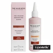 Rozświetlacze do twarzy i ciała - The Hair Boss The Hair Boss Colour Enhancing Gloss Warm Brunette Rozświetlacz podkreślający ciepły odcień ciemnych włosów 150 ml - miniaturka - grafika 1
