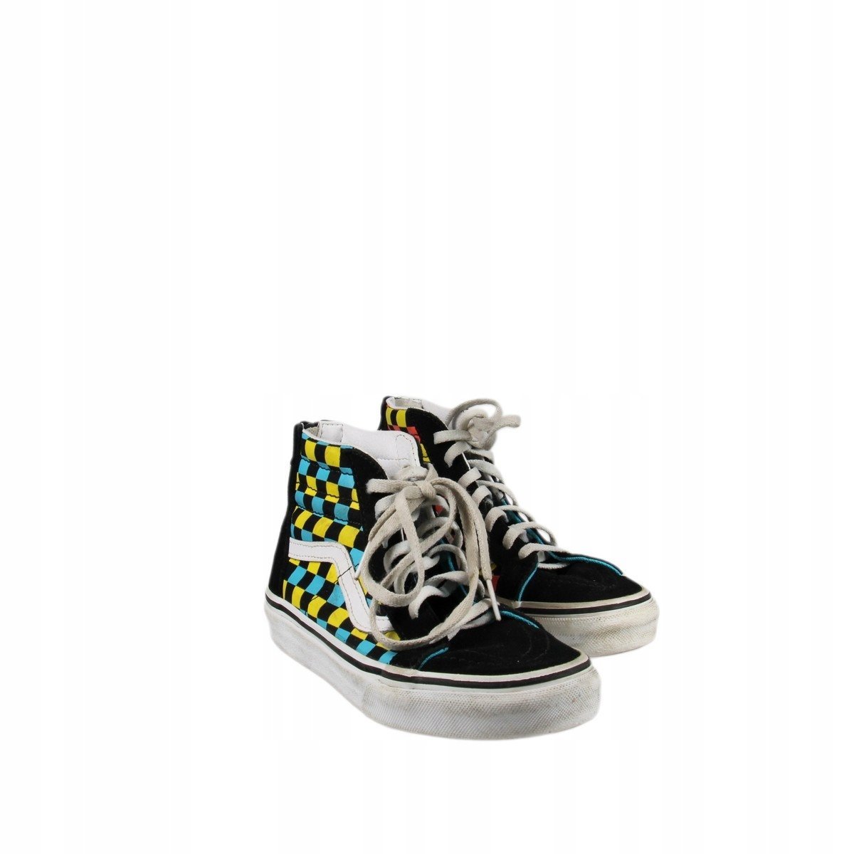VANS TRAMPKI DZIECIĘCE CZARNE W KRATĘ 32 2MCB
