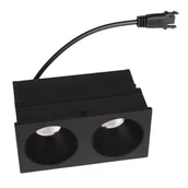 Lampy ogrodowe - Wpuszczany moduł sufitowy MODULAR HM180 2L Maxlight LED 6W 3000K czarny - miniaturka - grafika 1