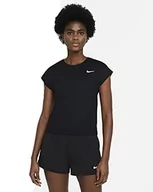 Koszulki i topy damskie - Nike Damska koszulka W NKCT DF VCTRY TOP SS, czarny/biały, S CV4790-010 - miniaturka - grafika 1