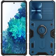 Etui i futerały do telefonów - Nillkin Etui CamShield Armor do Samsung Galaxy S21 Ultra (Niebieskie) - miniaturka - grafika 1
