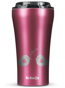 Kubek termiczny na kawę Dr.Bacty Apollo 2.0 - 360 ml - Pink - Ptaszkowe love - Kubki termiczne - miniaturka - grafika 1