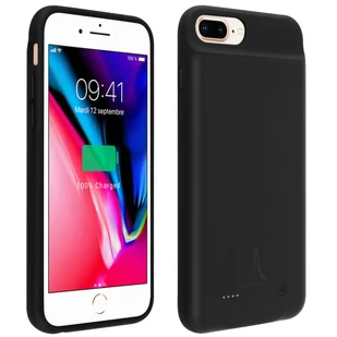 Etui z baterią 4000 mAh do iPhone'a 6 Plus/6S Plus/7 Plus/8 Plus - Akashi, czarne - Etui i futerały do telefonów - miniaturka - grafika 1